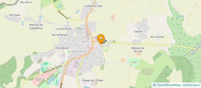 localisation de l'entreprise HOLDING BICHON à HERBIGNAC
