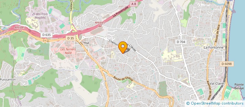 localisation de l'entreprise HOLDING BIEWERS à ANTIBES