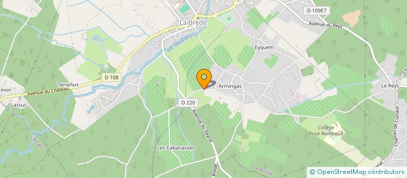 localisation de l'entreprise HOLDING BIGARE INVEST  LA BREDE