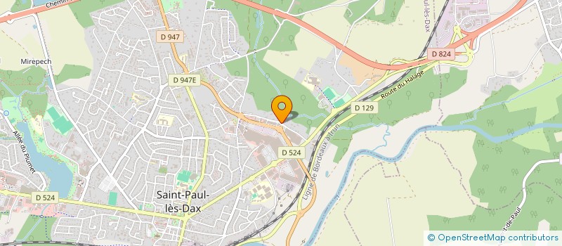 localisation de l'entreprise HOLDING BIO'VET  SAINT-PAUL-LES-DAX