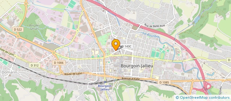 localisation de l'entreprise HOLDING BJ à BOURGOIN-JALLIEU