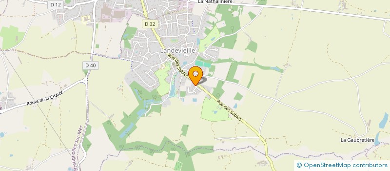 localisation de l'entreprise HOLDING BK à LANDEVIEILLE