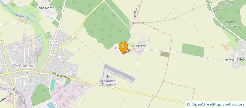 localisation de l'entreprise HOLDING BK FINANCES  ETREPAGNY