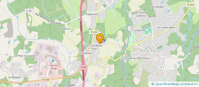 localisation de l'entreprise HOLDING BLEZIO à LIMOGES