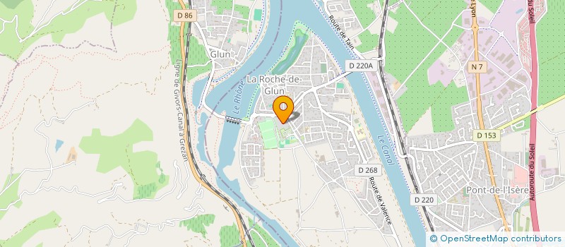 localisation de l'entreprise HOLDING BLUE EYES  LA ROCHE-DE-GLUN