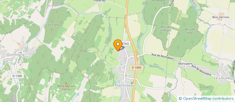 localisation de l'entreprise HOLDING BM  PLAINOISEAU