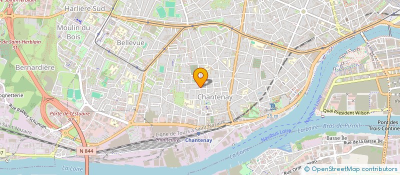 localisation de l'entreprise HOLDING BM INVEST à NANTES
