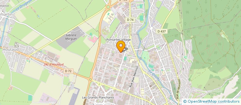 localisation de l'entreprise HOLDING BOBILLIER à PONTARLIER