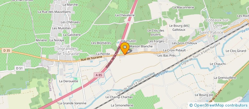 localisation de l'entreprise HOLDING BOIREAU - GUERY  COTEAUX-SUR-LOIRE