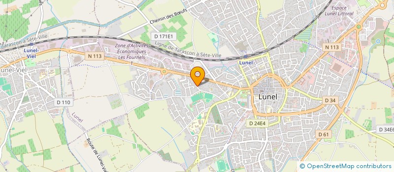 localisation de l'entreprise HOLDING BONTANT  LUNEL