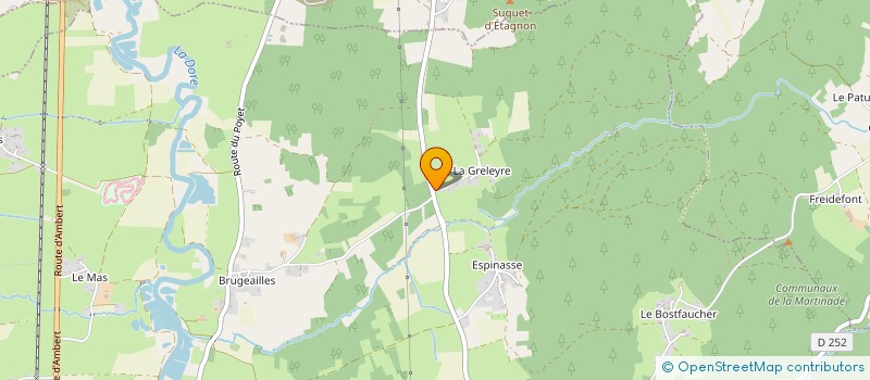 localisation de l'entreprise HOLDING BOST  MARSAC-EN-LIVRADOIS