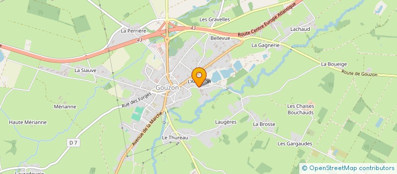 localisation de l'entreprise HOLDING BOUDARD à GOUZON
