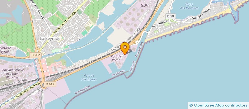 localisation de l'entreprise HOLDING BOUDES à FRONTIGNAN