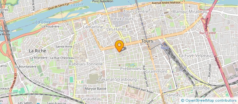 localisation de l'entreprise HOLDING BOUDIBOU  TOURS