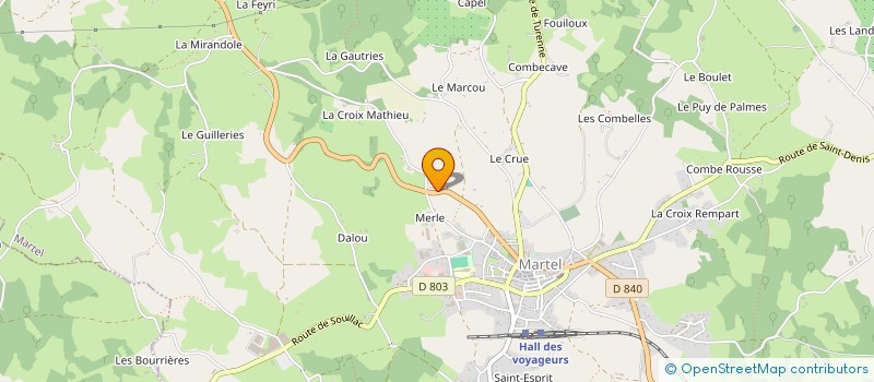 localisation de l'entreprise HOLDING BOULDOIRE  MARTEL