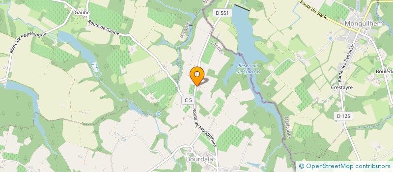 localisation de l'entreprise HOLDING BOUQUE  BOURDALAT