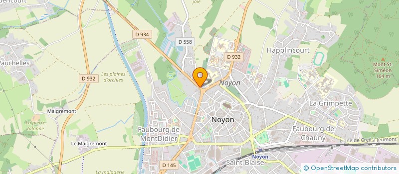 localisation de l'entreprise HOLDING BOUQUET  NOYON