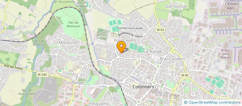 localisation de l'entreprise HOLDING BOURDEU à COLOMIERS