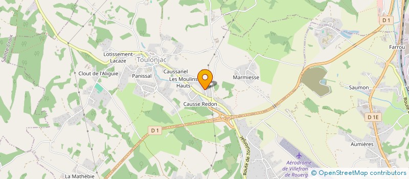 localisation de l'entreprise HOLDING BOURDONCLE  TOULONJAC