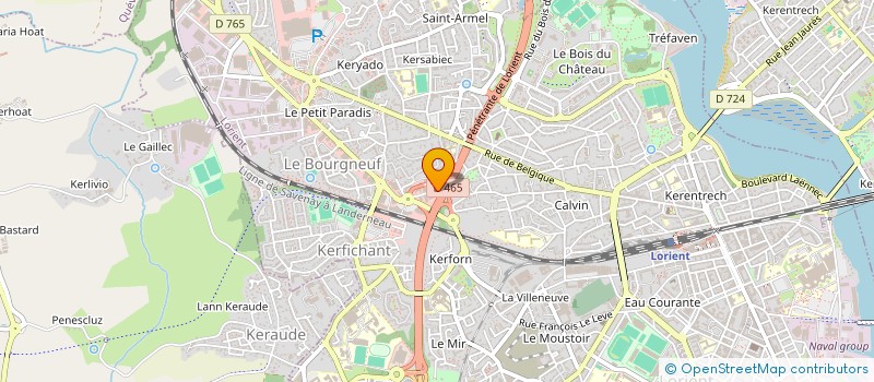 localisation de l'entreprise HOLDING BOURGES ORGANIZATION  LORIENT