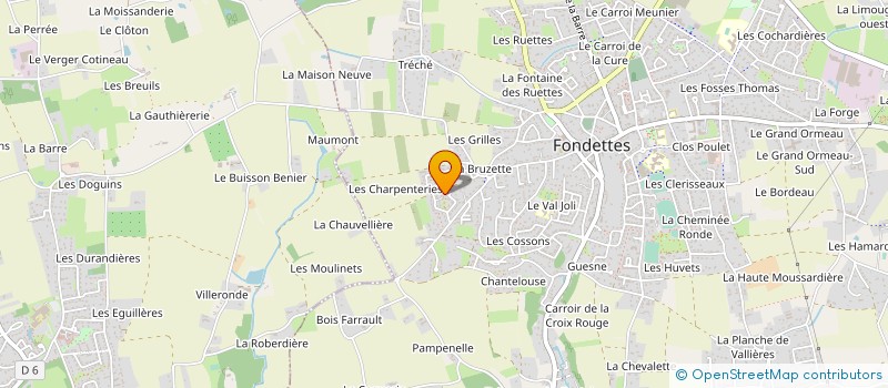 localisation de l'entreprise HOLDING BOURRY  FONDETTES