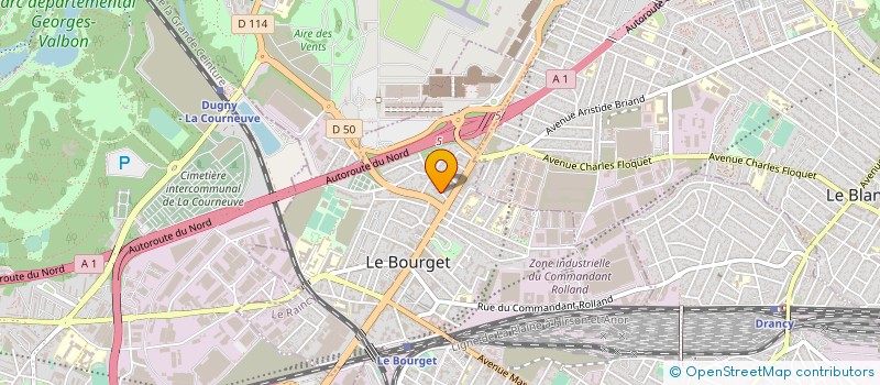 localisation de l'entreprise HOLDING BOUZINA à LE BOURGET