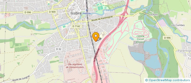 localisation de l'entreprise HOLDING BP  ISSOIRE