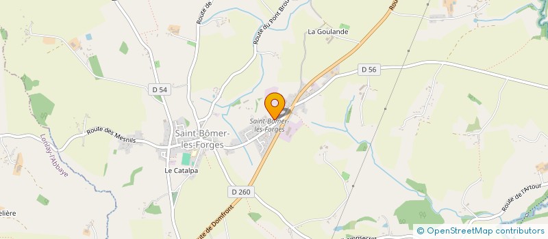 localisation de l'entreprise HOLDING BP à SAINT-BOMER-LES-FORGES
