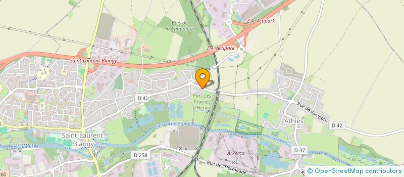 localisation de l'entreprise HOLDING BP  SAINT-LAURENT-BLANGY