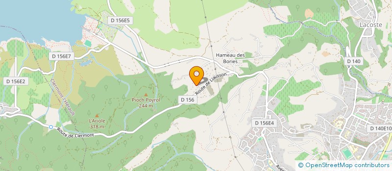 localisation de l'entreprise HOLDING BPVD INVEST  CLERMONT-L'HERAULT