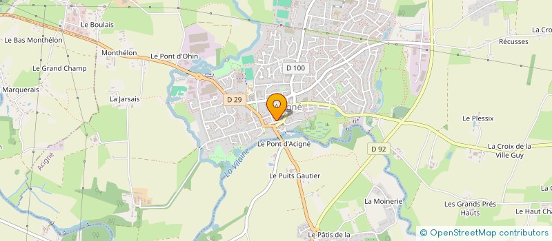 localisation de l'entreprise HOLDING BREIZH IMMO  ACIGNE