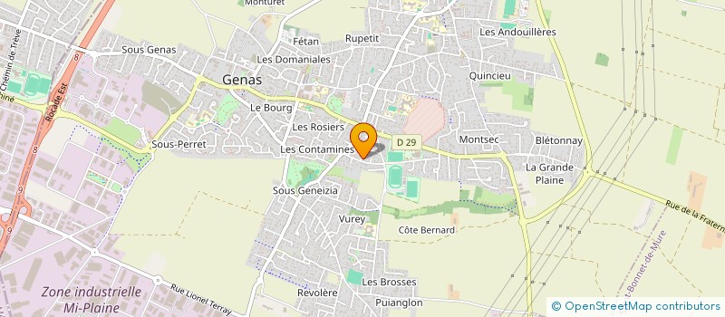 localisation de l'entreprise HOLDING BRF INVEST à GENAS