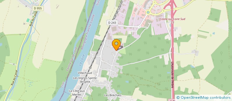 localisation de l'entreprise HOLDING BRICO à COSNE-COURS-SUR-LOIRE