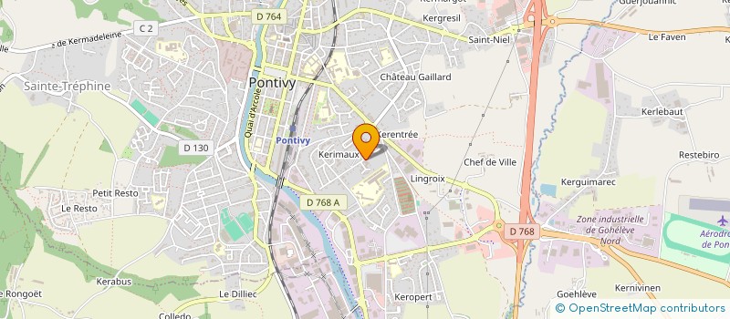 localisation de l'entreprise HOLDING BRIEND LE THUAUT  PONTIVY