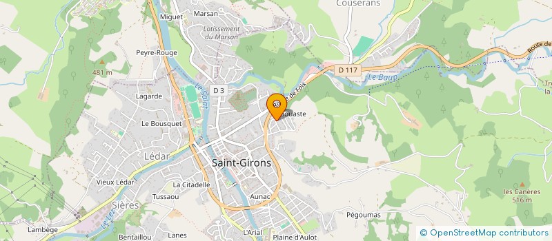 localisation de l'entreprise HOLDING BROUCHE à SAINT-GIRONS