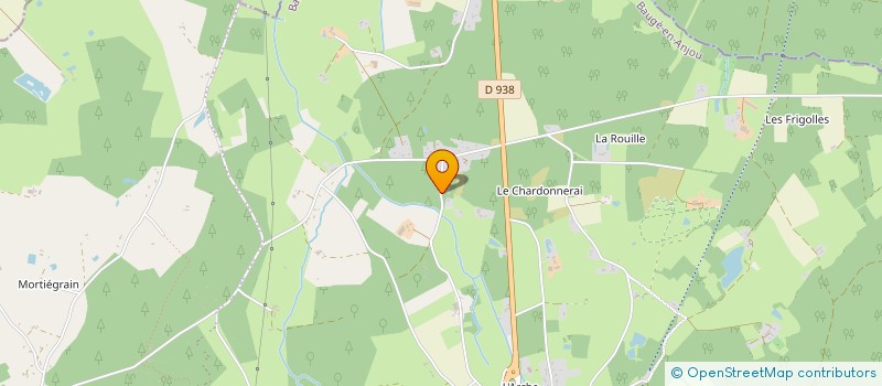 localisation de l'entreprise HOLDING BRUNET PAUMIER  BAUGE-EN-ANJOU