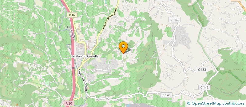 localisation de l'entreprise HOLDING BRUNO INVESTISSEMENT à LE CASTELLET