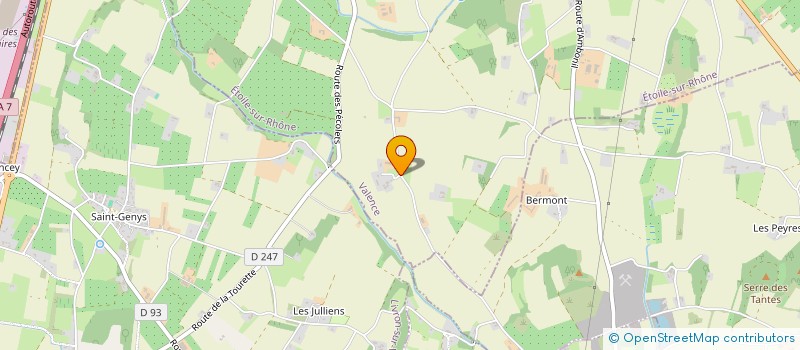 localisation de l'entreprise HOLDING BS  ETOILE-SUR-RHONE