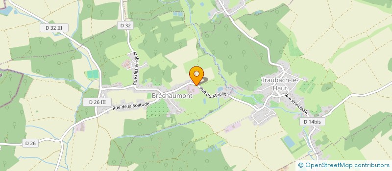 localisation de l'entreprise HOLDING BS  BRECHAUMONT