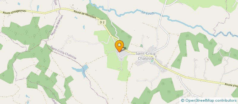 localisation de l'entreprise HOLDING BUCA  SAINT-CRICQ-CHALOSSE