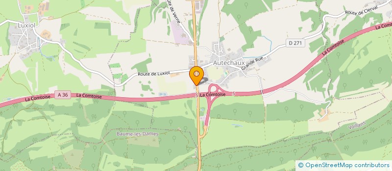 localisation de l'entreprise HOLDING BUDAY  AUTECHAUX