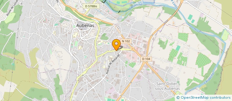 localisation de l'entreprise HOLDING BURI à AUBENAS
