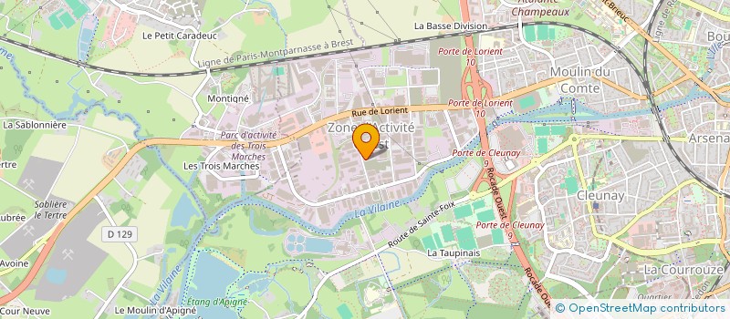 localisation de l'entreprise HOLDING BUSINESS  RENNES