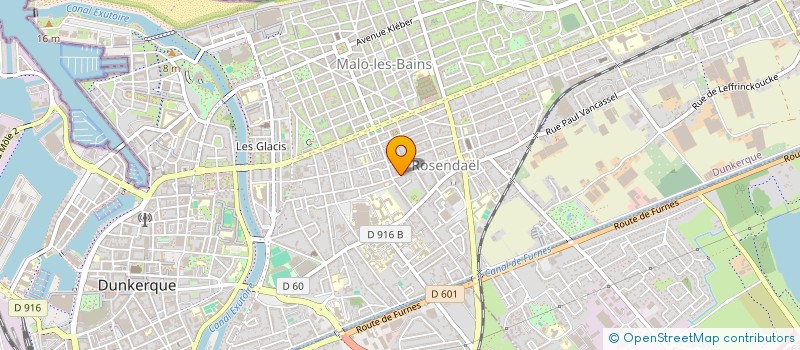 localisation de l'entreprise HOLDING BUSSELEZ à DUNKERQUE