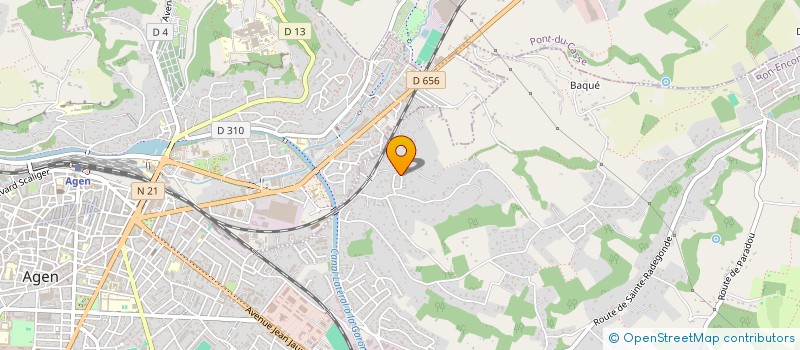 localisation de l'entreprise HOLDING BUTFAT  BON-ENCONTRE