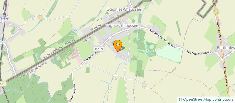 localisation de l'entreprise HOLDING BV77  GOGNIES-CHAUSSEE