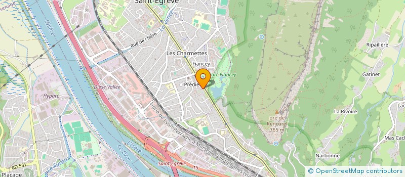 localisation de l'entreprise HOLDING BVA  SAINT-EGREVE