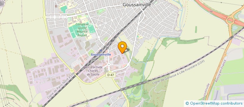 localisation de l'entreprise HOLDING BYG INVEST  GOUSSAINVILLE