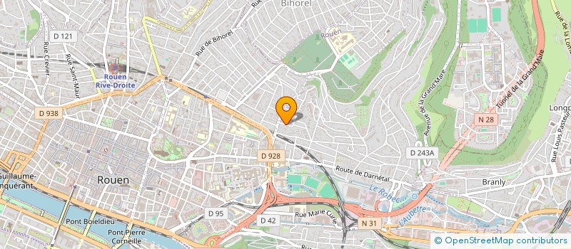 localisation de l'entreprise HOLDING C.D INVEST à ROUEN