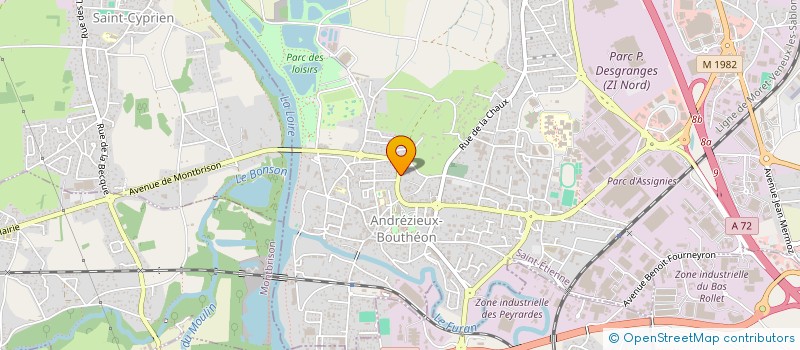 localisation de l'entreprise HOLDING C.E.L  ANDREZIEUX-BOUTHEON